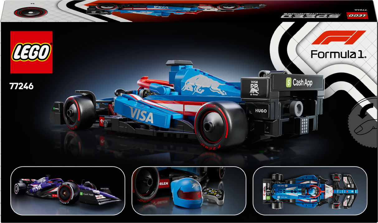 LEGO Speed Champions Visa Cash App RB VCARB 01 F1 Race Car 77246L