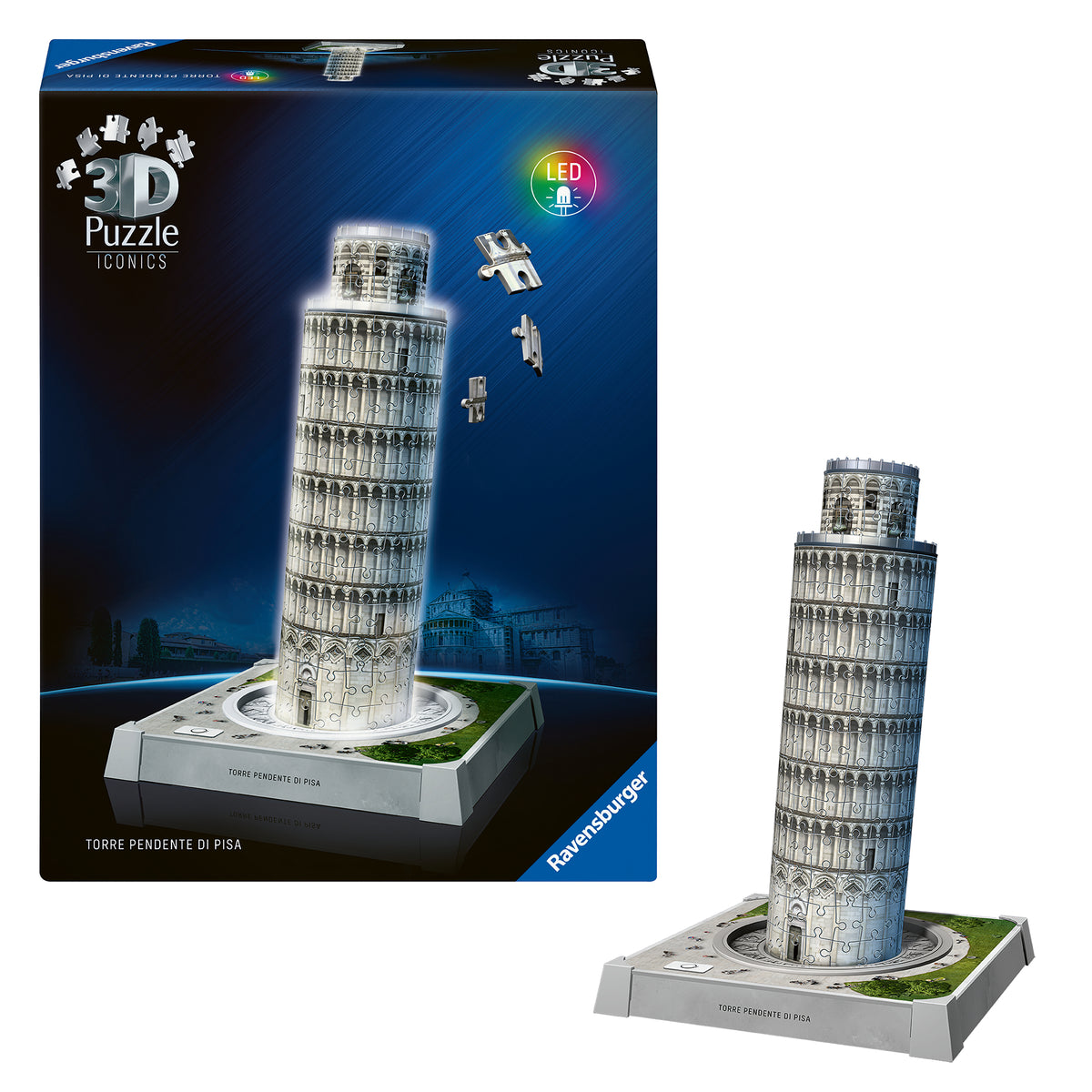 Ravensburger 3D Puzzle With LED Light: Tower of Pisa 12008028V