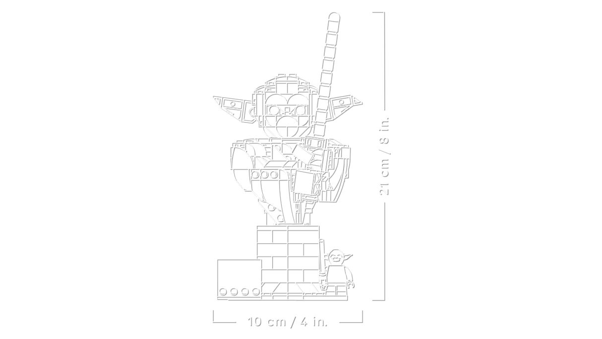 LEGO Star Wars Yoda Bust 75438L