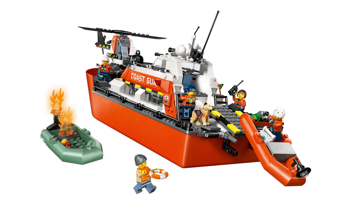 LEGO City Coast Guard Rescue Boat & Helicopter 60504L