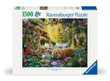 Ravensburger Puzzle 1500 Pieces: Tranquil Tigers 12000696V