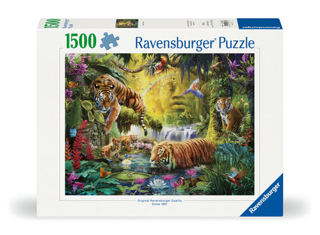 Ravensburger Puzzle 1500 Pieces: Tranquil Tigers 12000696V