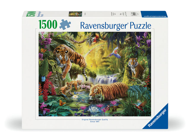 Ravensburger Puzzle 1500 Pieces: Tranquil Tigers 12000696V