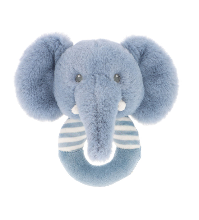 Keel Toys Keeleco Baby Ezra Elephant Ring Rattle, 14 cm SE2081K