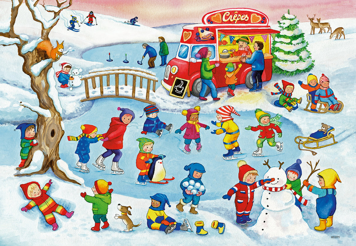 Ravensburger Puzzle 2x24 pc Swimming at Lake 050574V