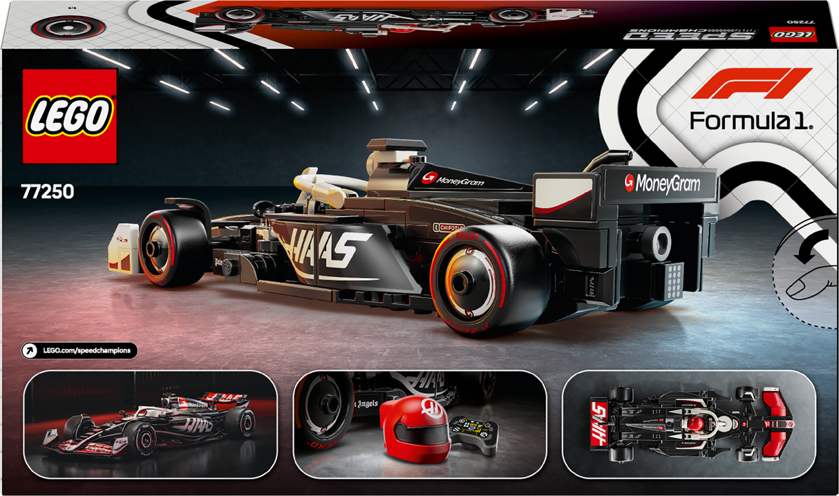 LEGO Speed Champions Moneygram HAAS F1 Team VF-24 Race Car 77250L