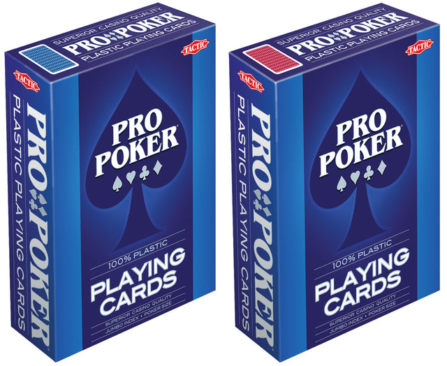 Tactic Pro Poker Playing Cards - Plastic 03133T