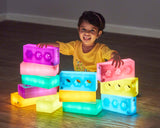 TTS Light Up Glow Construction Bricks 12pk EY10970B