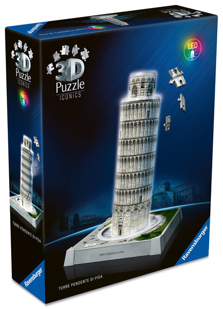 Ravensburger 3D Puzzle With LED Light: Tower of Pisa 12008028V