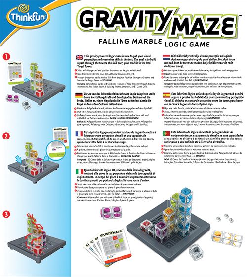 ThinkFun board game Gravity Maze 76433F