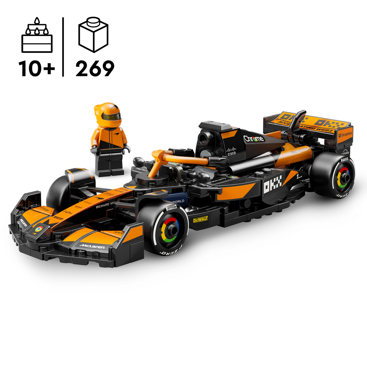 LEGO Speed Champions McLaren F1® Team MCL38 Race Car 77251L