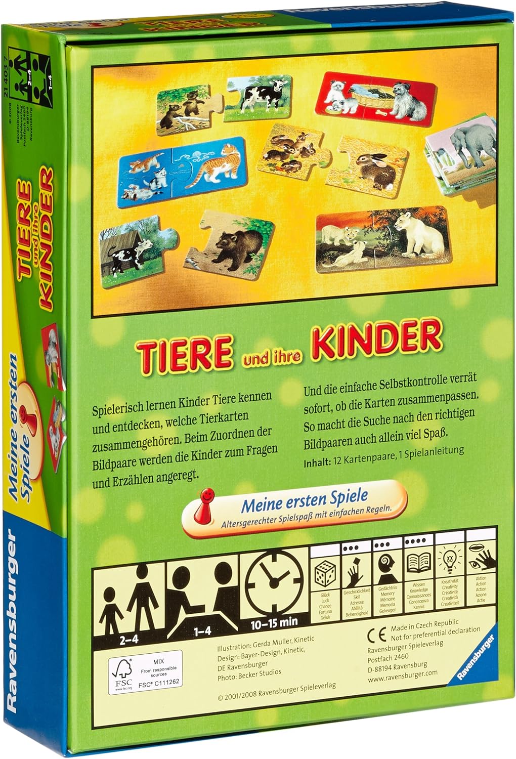 Ravensburger Animals And Their Children Game 21403U