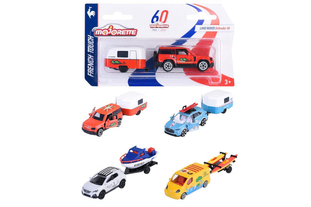 Simba Majorette Cars With Trailer: French Touch - 4 different 212055014B