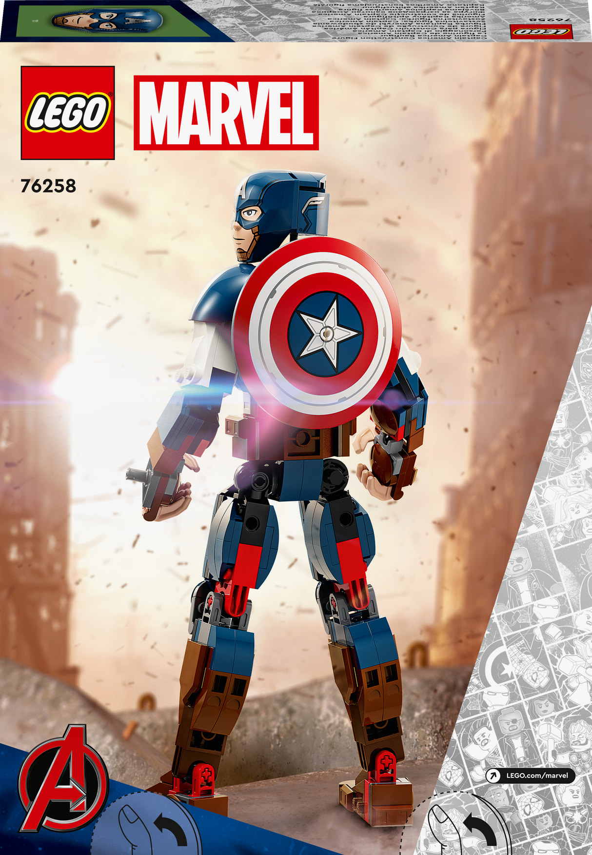 LEGO Super Heroes Captain America Construction Figure 76258L