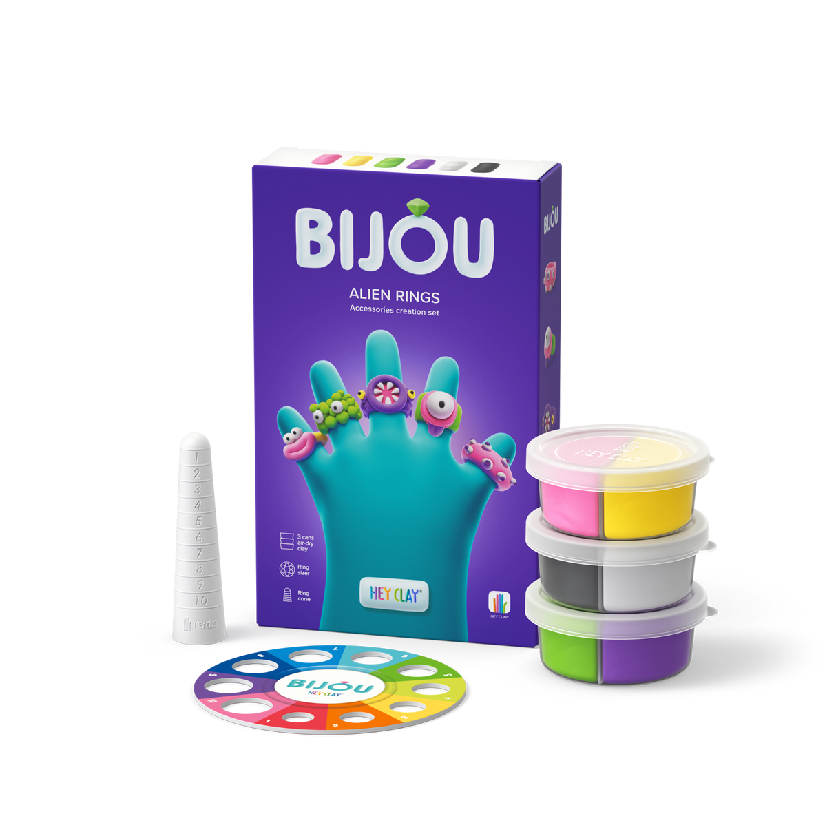 HEY CLAY Modeling Clay Rings Aliens 31003E