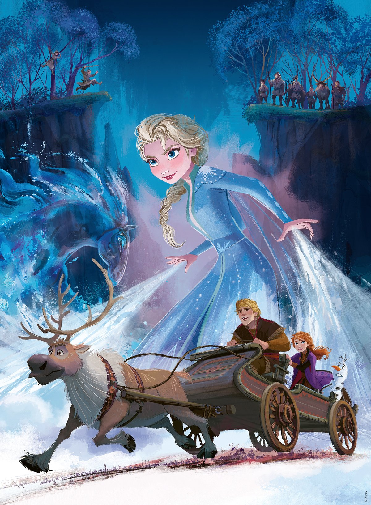 Ravensburger Puzzle 200 pc Frozen 2 The Mysterious Forest 128655V