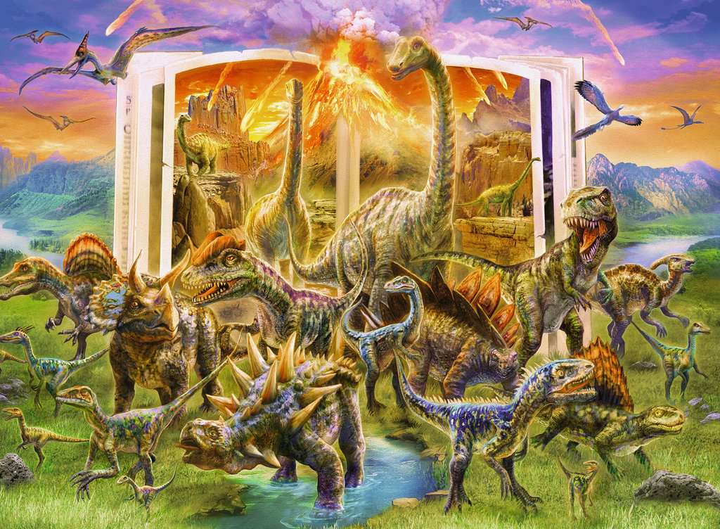 Ravensburger Puzzle 300 pc Dinosaurs 129058V