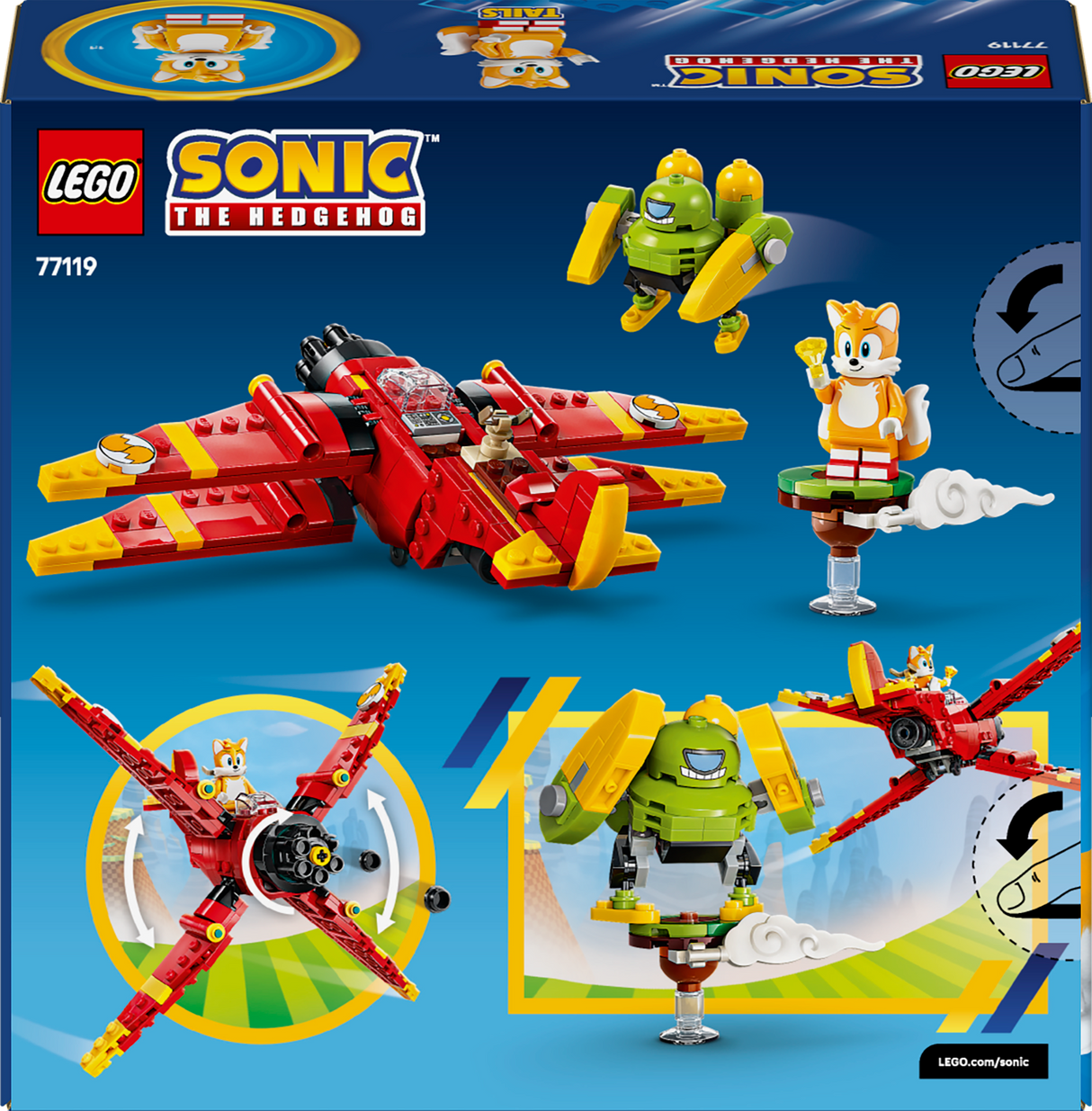 LEGO Sonic the Hedgehog Tails’ Tornado-1 77119L