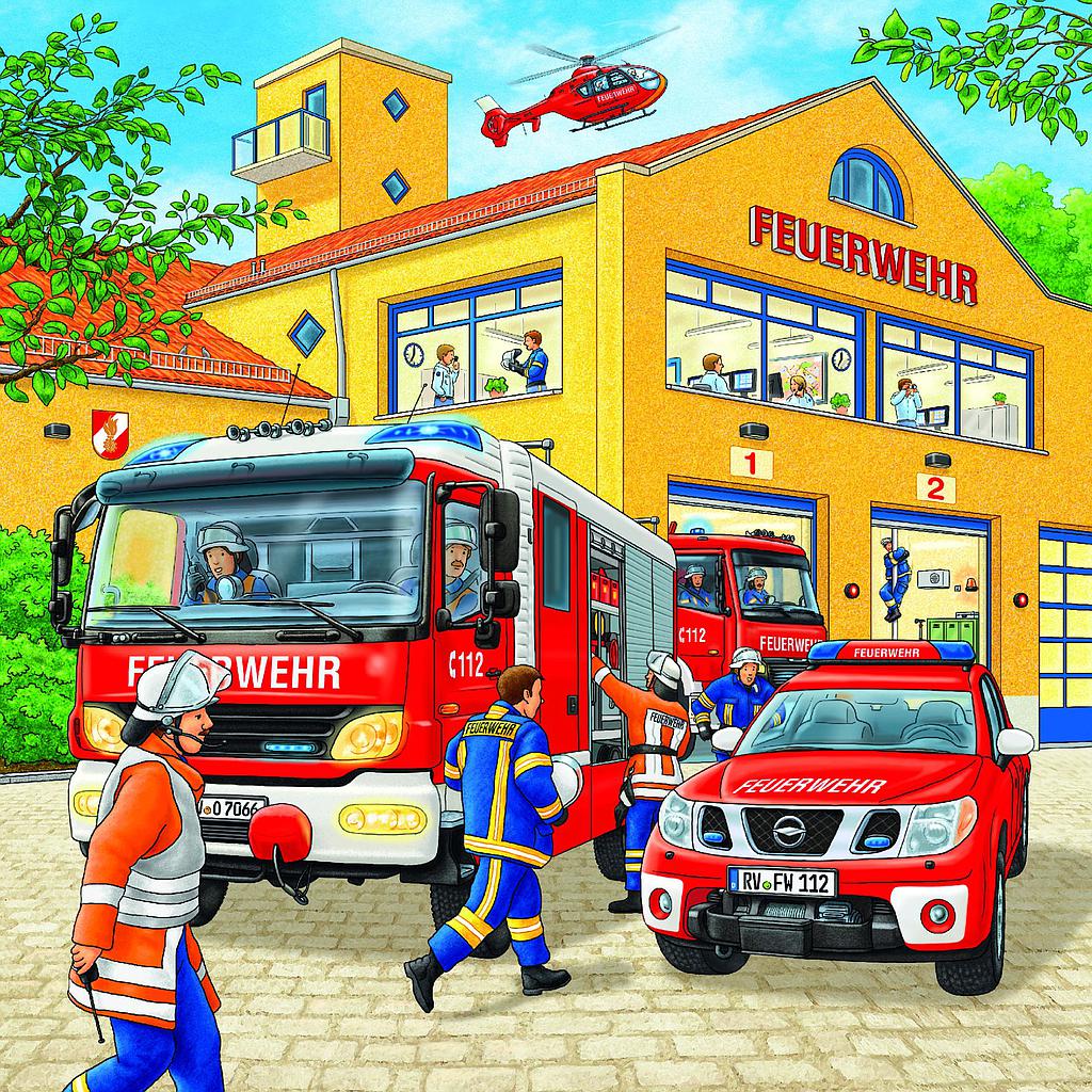 Ravensburger Puzzle 3x49 pc Fire Brigade Run 094011V