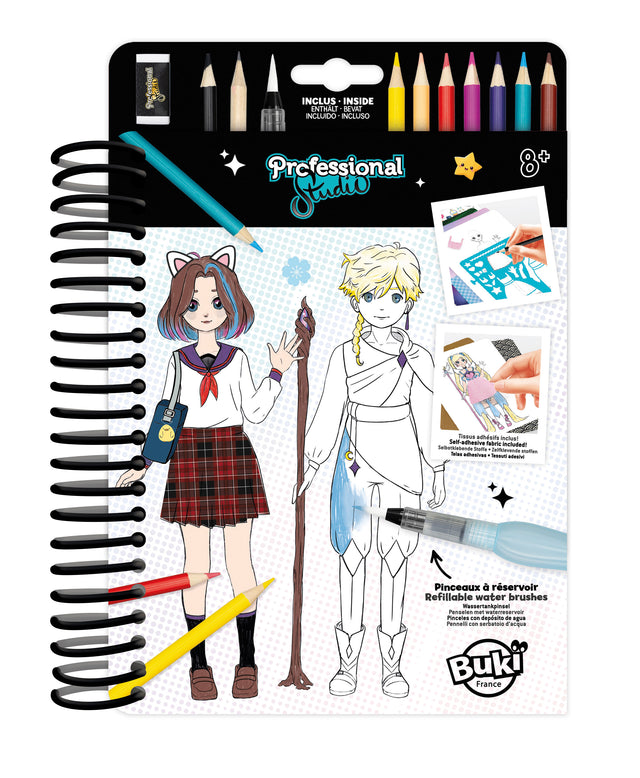 Buki Professional Studio Manga Colouring Book CM201I