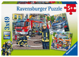 Ravensburger Puzzle 3x49 pc Rescue Service 093359V