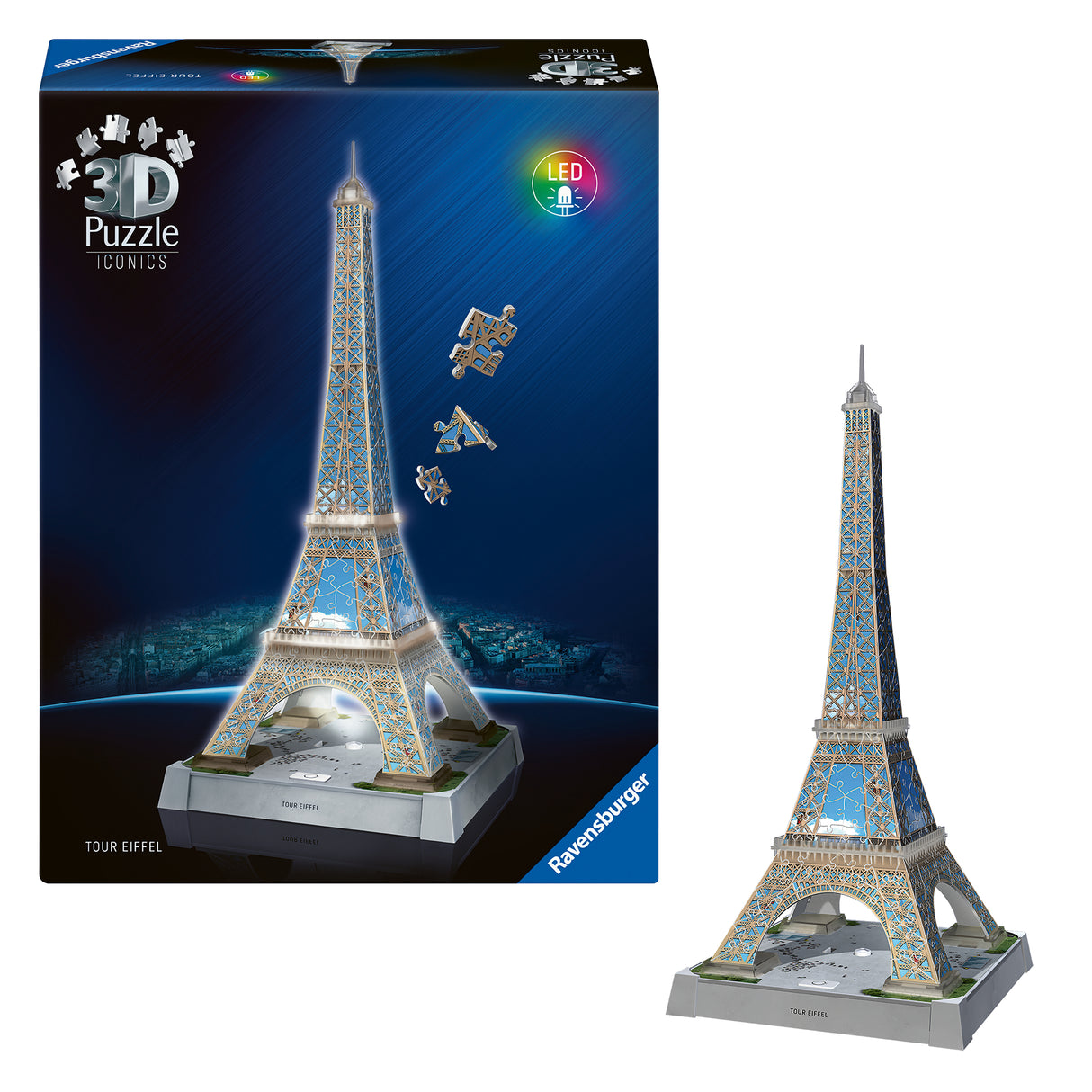 Ravensburger 3D Puzzle With LED Light: Eiffel Tower 12008024V