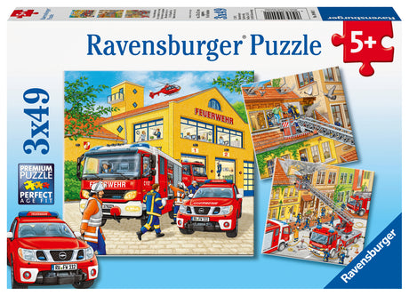 Ravensburger Puzzle 3x49 pc Fire Brigade Run 094011V