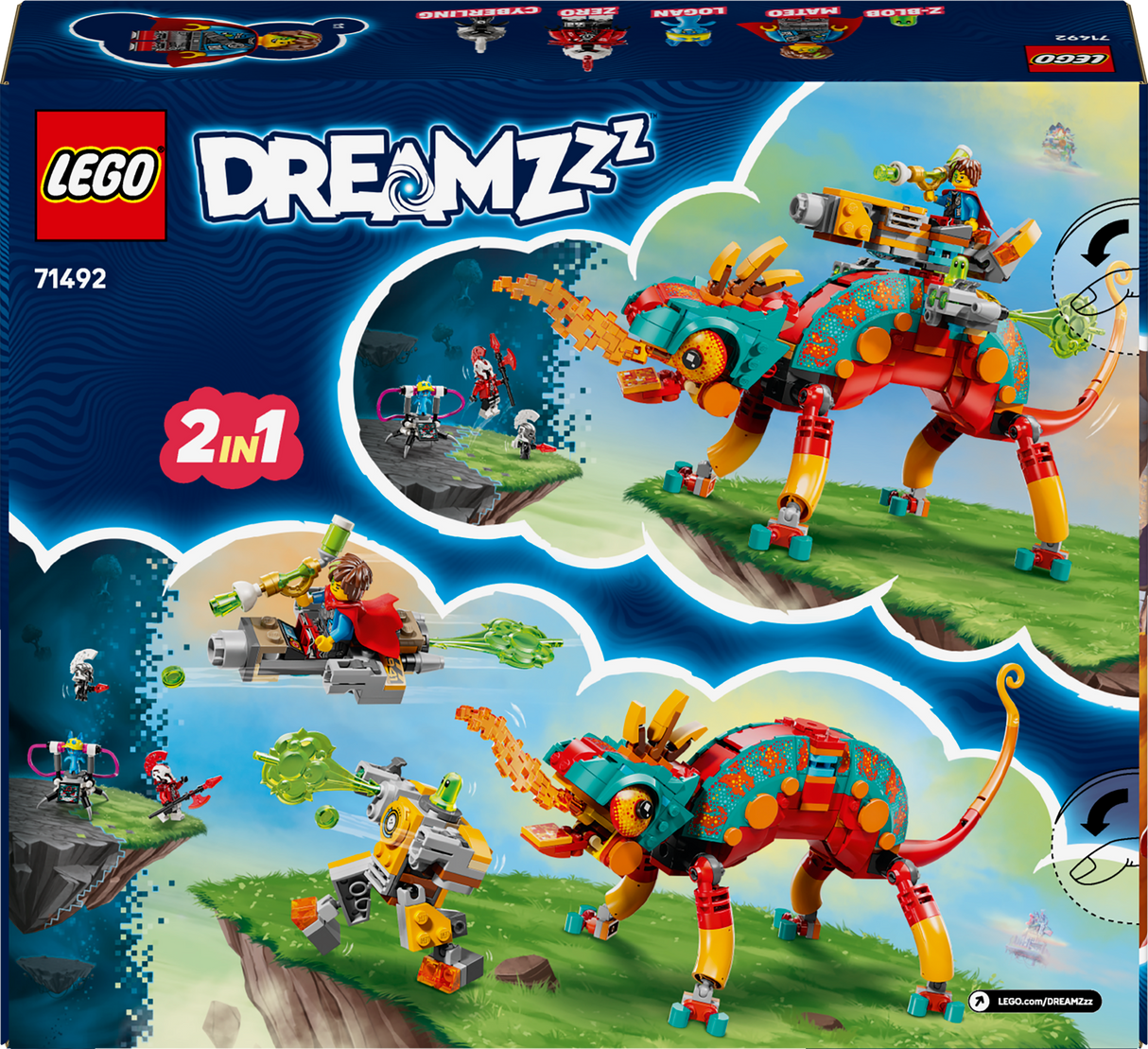 LEGO Dreamzzz Mateo's Fire Chameleon 71492L