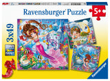 Ravensburger Puzzle 3x49 pc Enchanting Mermaids 080632V