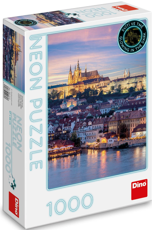 Dino Neon Puzzle 1000 pc Prague Castle 54131D