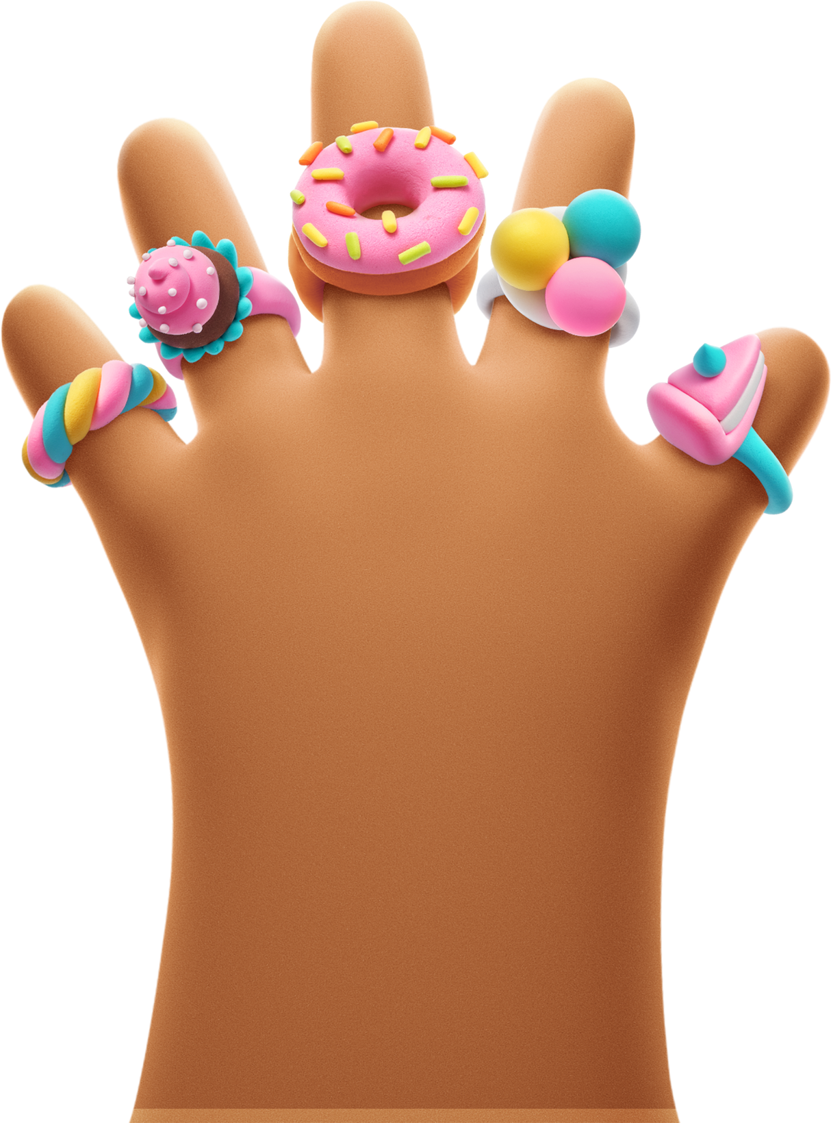 HEY CLAY Modeling Clay Rings Sweets 31002E