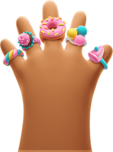 HEY CLAY Modeling Clay Rings Sweets 31002E