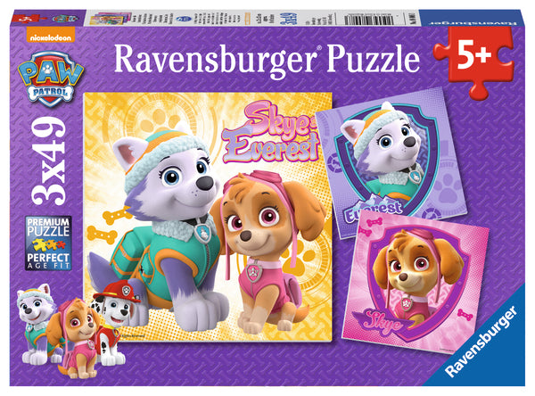 Ravensburger Puzzle 3x49 Pieces: Skye and Everest
 080083V