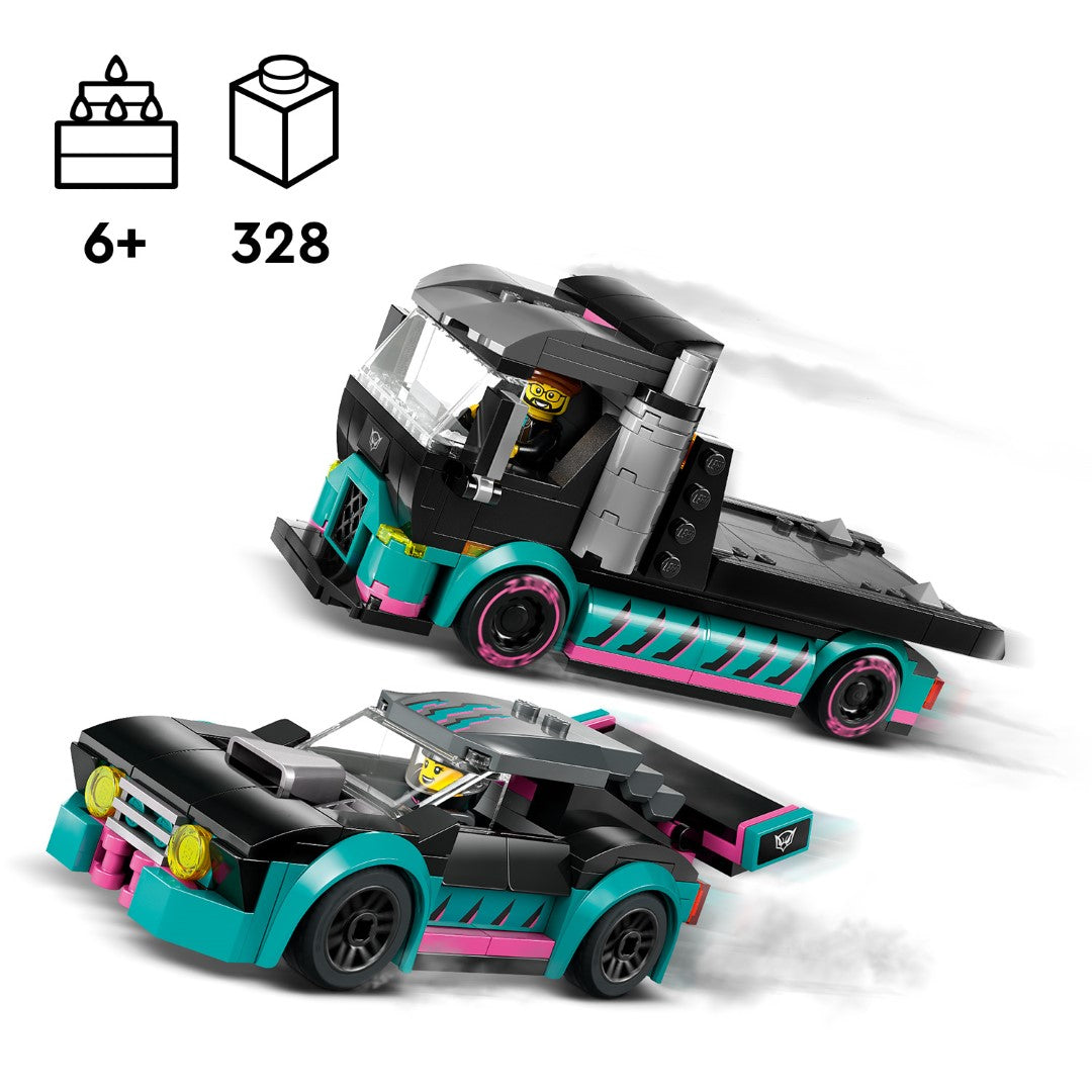 LEGO City Race Car and Car Carrier Truck 60406L