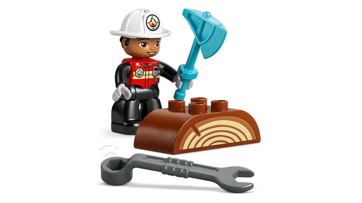 LEGO DUPLO Fire Truck with Hose and Firefighter 10473L