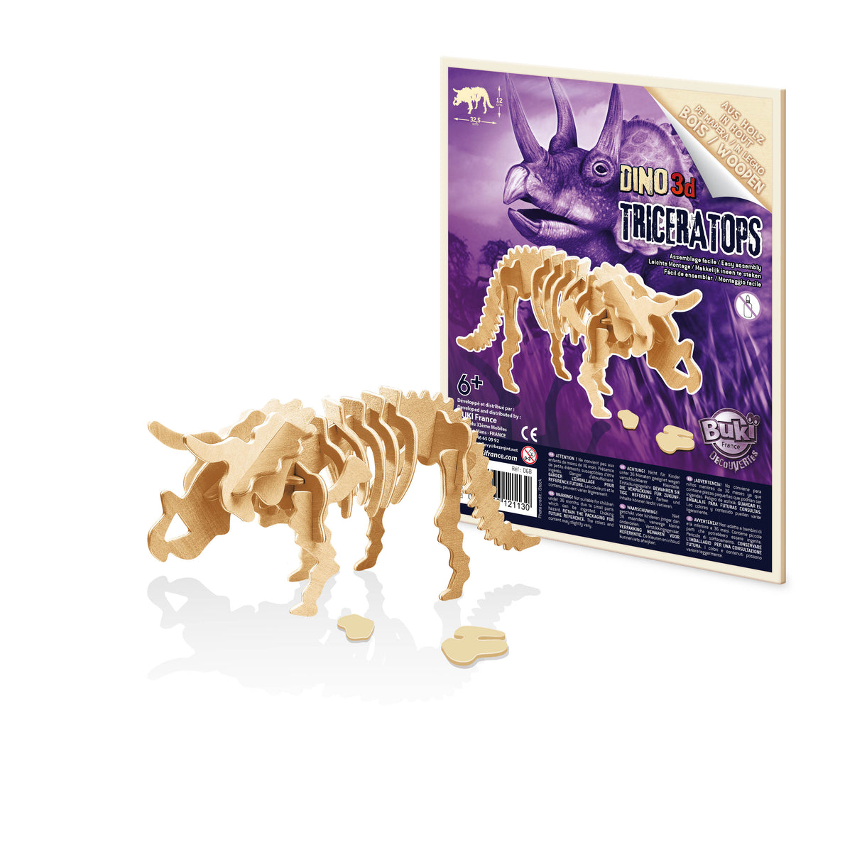 Buki 3D Wooden Dinos D6BI