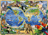 Ravensburger Puzzle 100 pc Animals of the World 105403V