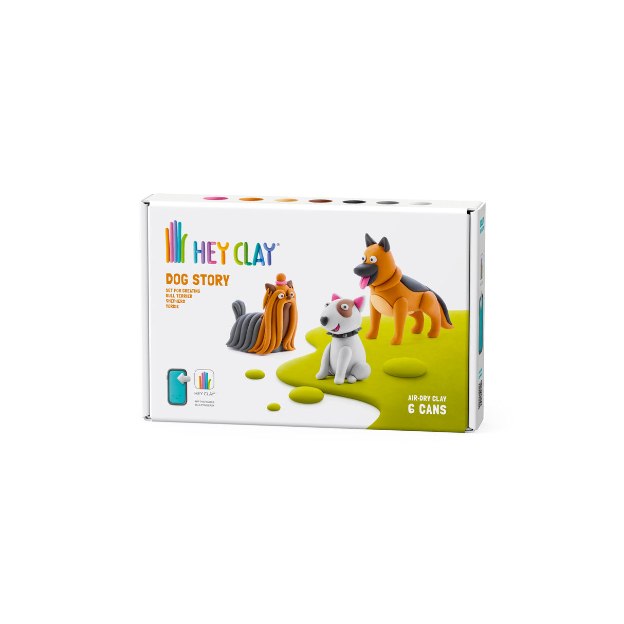 HEY CLAY Modelling Clay 6 pcs: Dog Selection 2 60048E