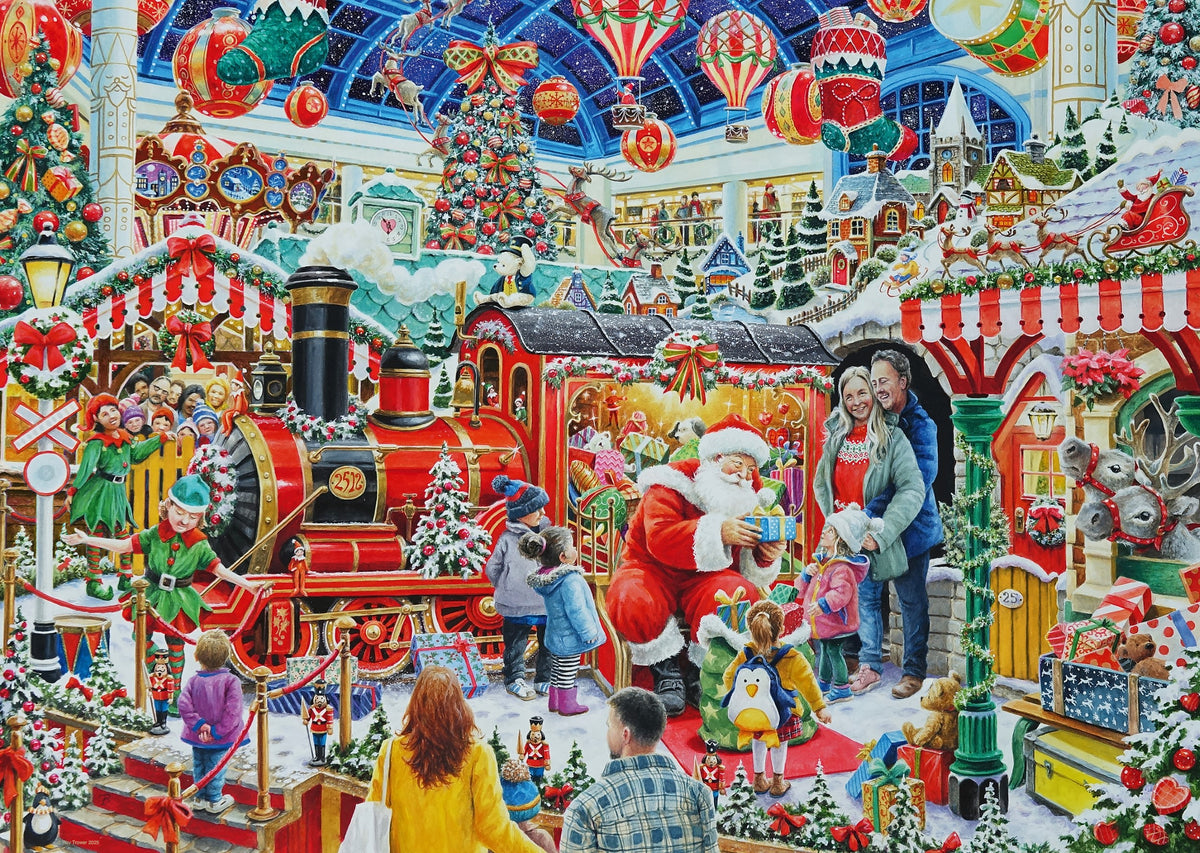 Ravensburger Puzzle 1000 Pieces: Visiting Santa 12001583V