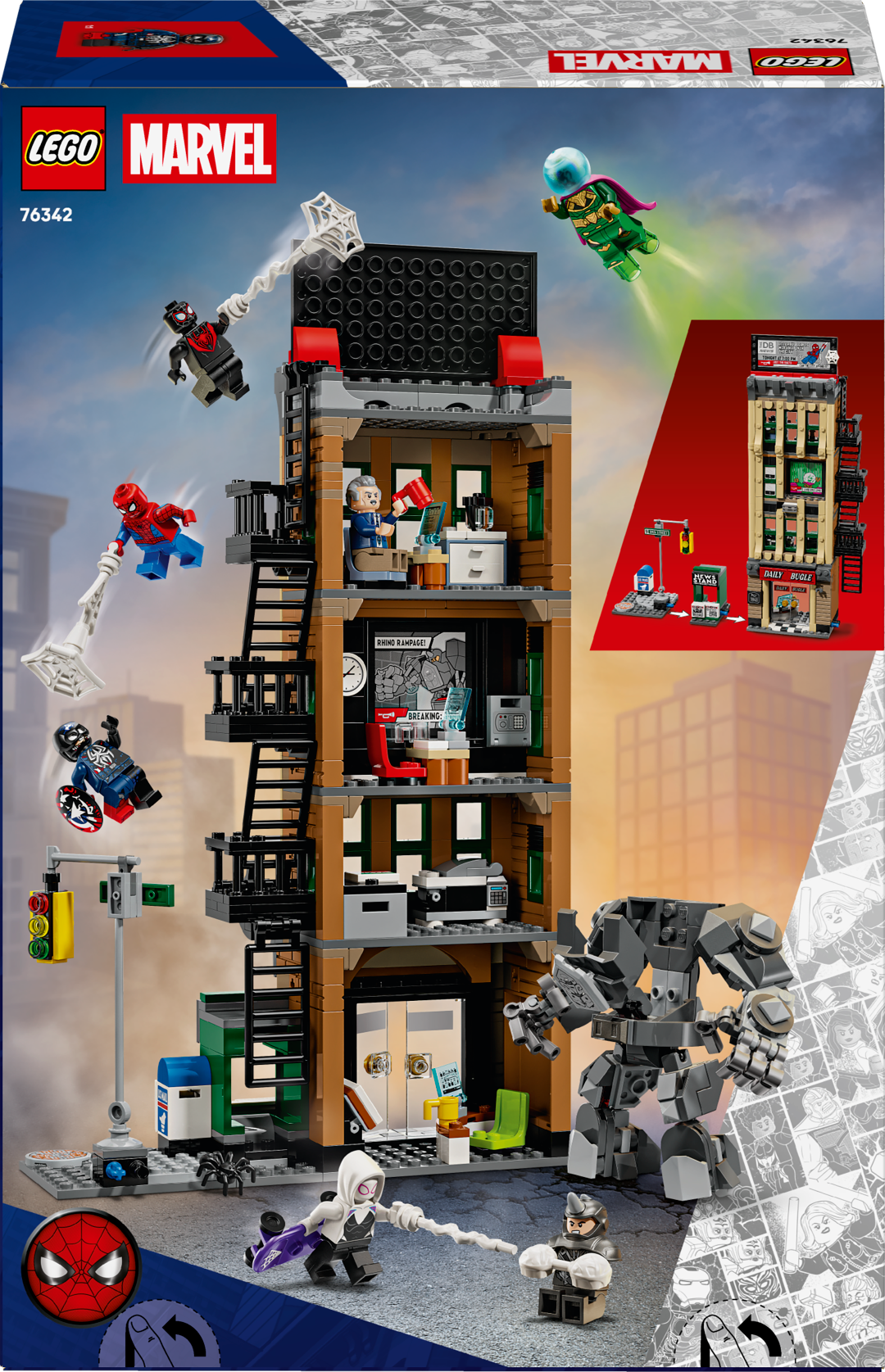 LEGO Super Heroes Spider-Man vs. Mysterio: The Daily Bugle 76342L