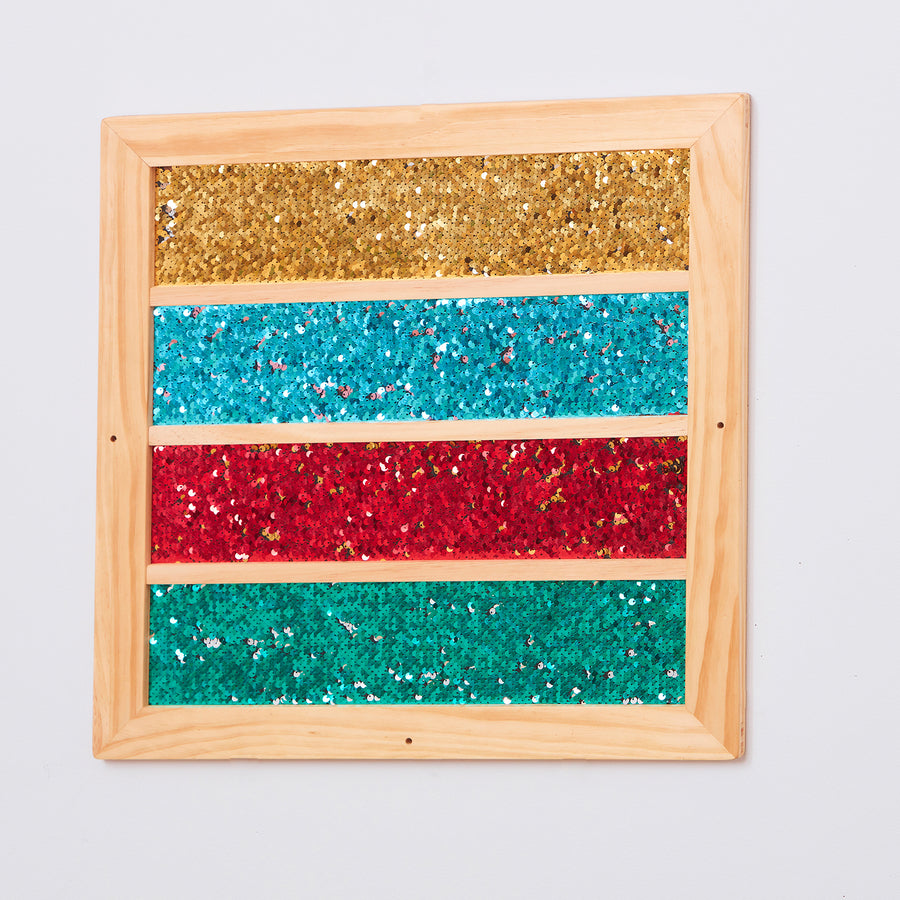 TTS Mark Making Sequin Stripe Board EY11006B