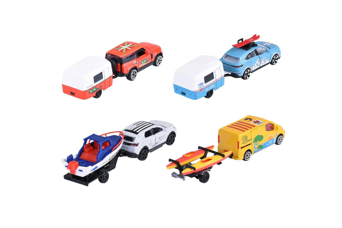 Simba Majorette Cars With Trailer: French Touch - 4 different 212055014B