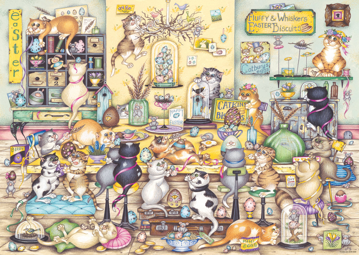 Ravensburger Puzzle 1000 Pieces: Crazy Cat's Easter 12001755V