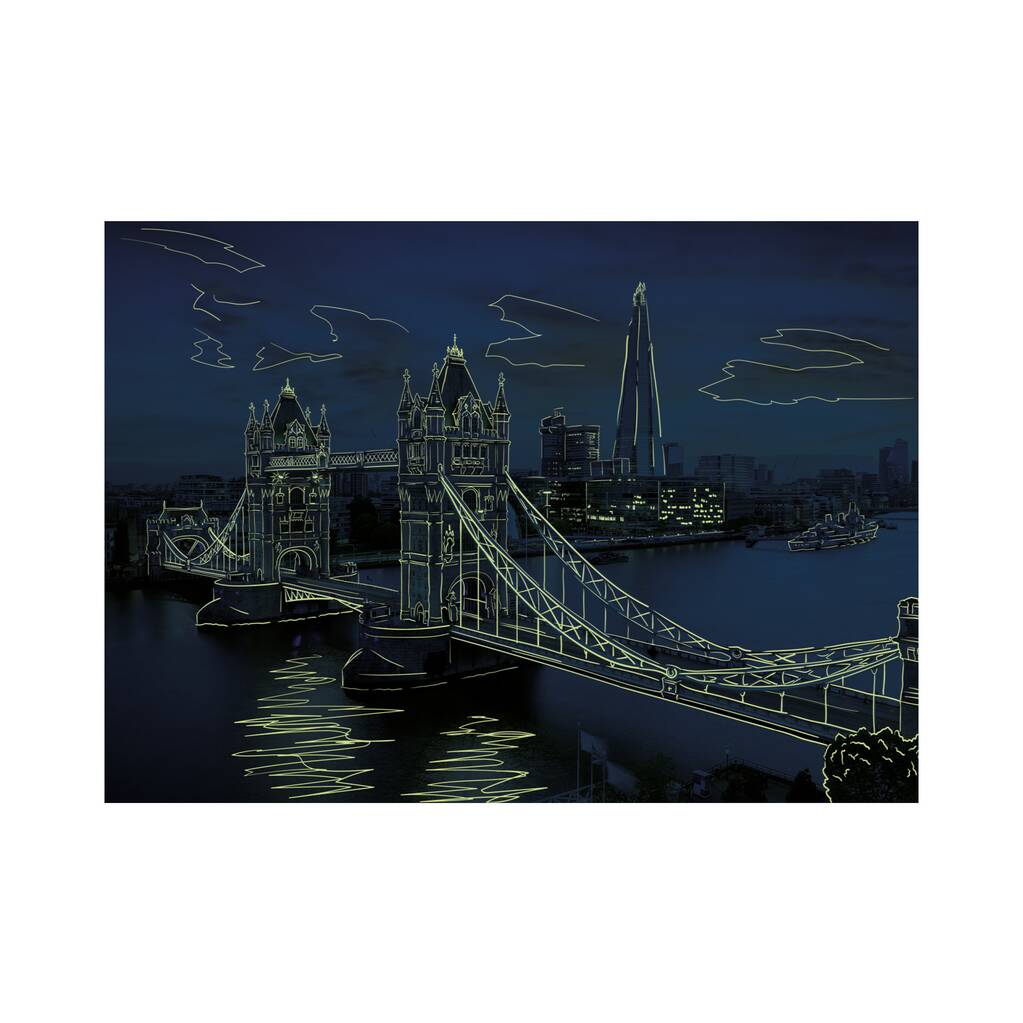 Dino Neon Puzzle 1000 Pieces: Sunset Over Tower Bridge 54137D