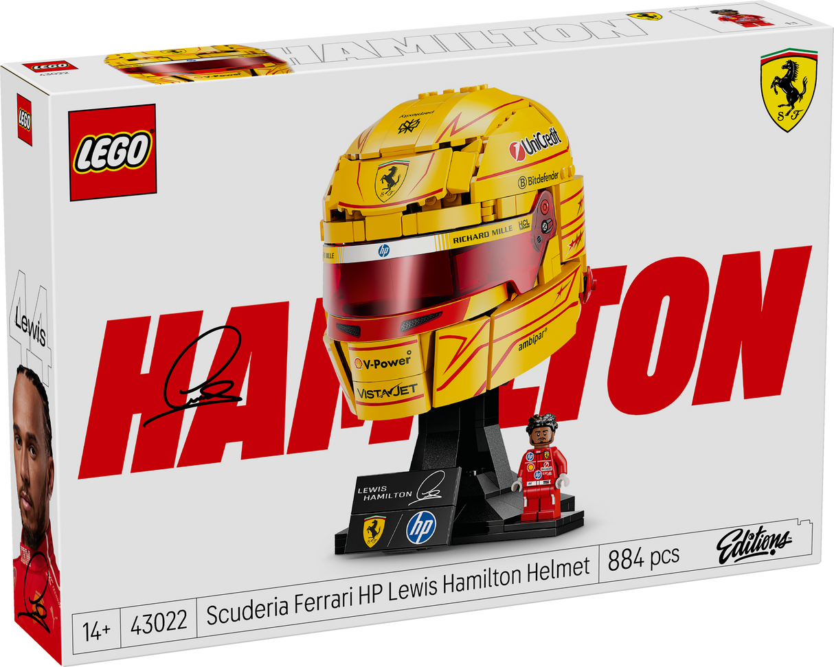 LEGO Editions Scuderia Ferrari HP Lewis Hamilton Helmet 43022L