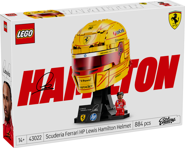 LEGO Editions Scuderia Ferrari HP Lewis Hamilton Helmet 43022L