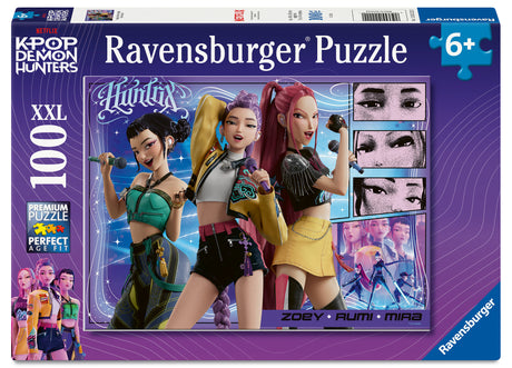 Ravensburger Puzzle 100 pcs KPop Demon Hunters: Happy Fans, Happy Honmoon! 12002222V