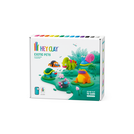 HEY CLAY Modeling Clay 15 pcs: Exotic Animals 15025E