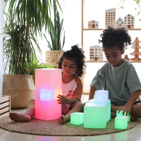 TTS Sensory ICT Glow Construction Blocks EY06793B