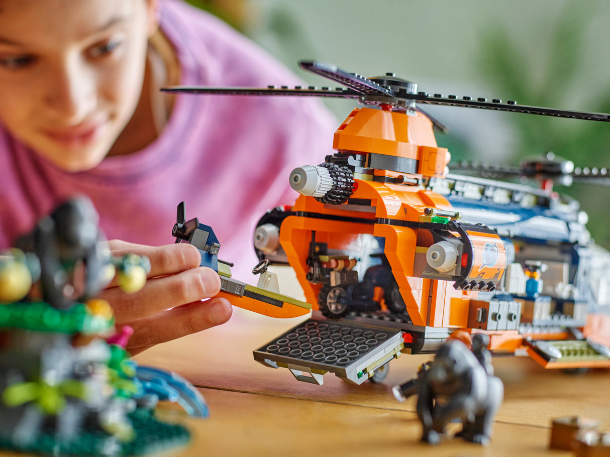 LEGO City Jungle Explorer Helicopter at Base Camp 60437L